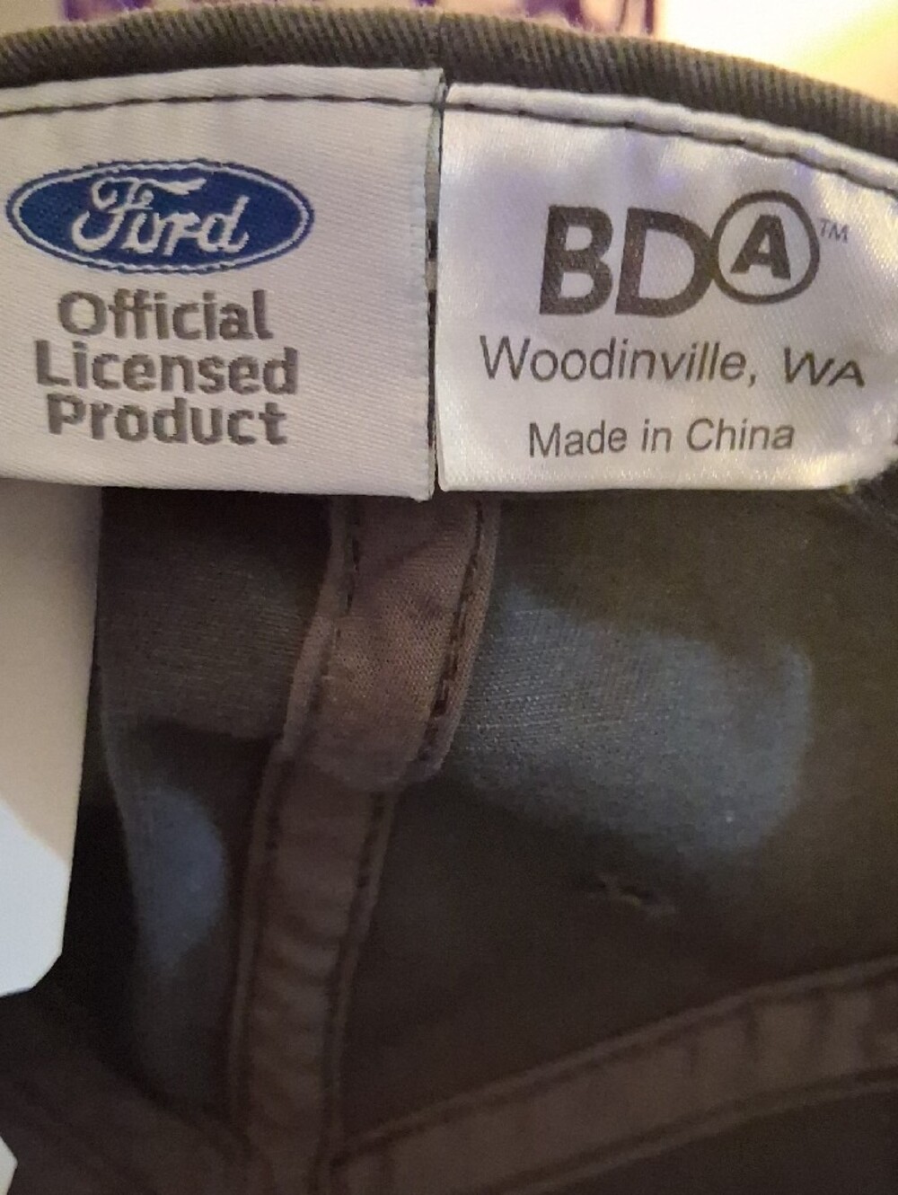 Ford Black Distressed Racing Cap - Picture 5 of 5